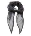 PR740 Premier 'Colours' Chiffon Scarf Dark Grey colour image